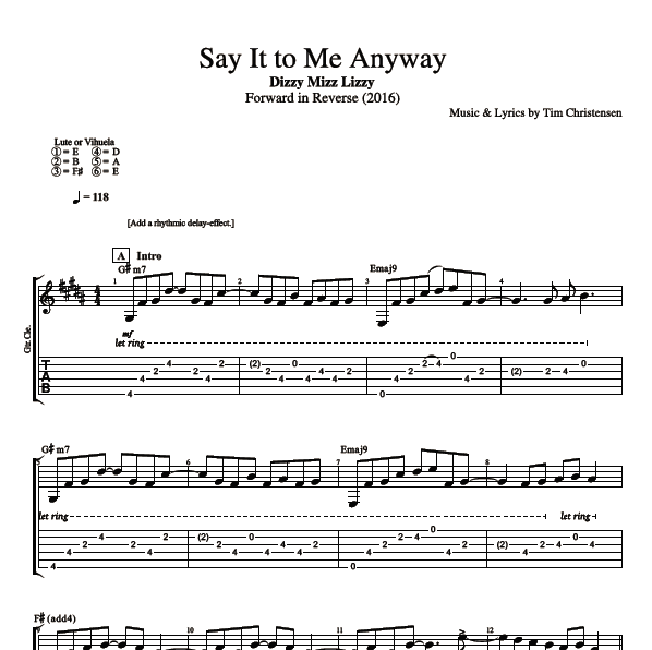 Say It to Me Anyway